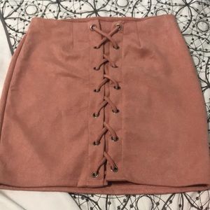 Lace up skirt